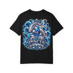 Pisces Zodiac T-Shirt — Blue Koi Fish Astrological Tee