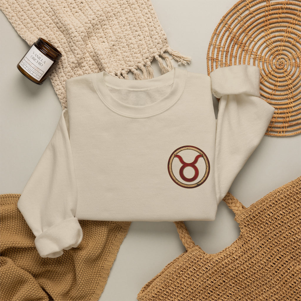 Taurus Zodiac Crewneck Sweatshirt — Bull Constellation Graphic