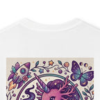 Kids Unicorn Tee — Magical Pink Unicorn with Butterflies & Crystals