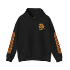 Taurus Bull Graphic Hip-Hop Hoodie — Zodiac Streetwear with Ornate Sleeve Art