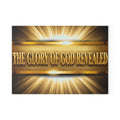Religious Glass Cutting Board — "The Glory of God Revealed" Decorative Kitchen Board