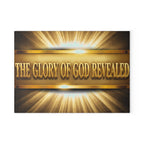 Religious Glass Cutting Board — "The Glory of God Revealed" Decorative Kitchen Board