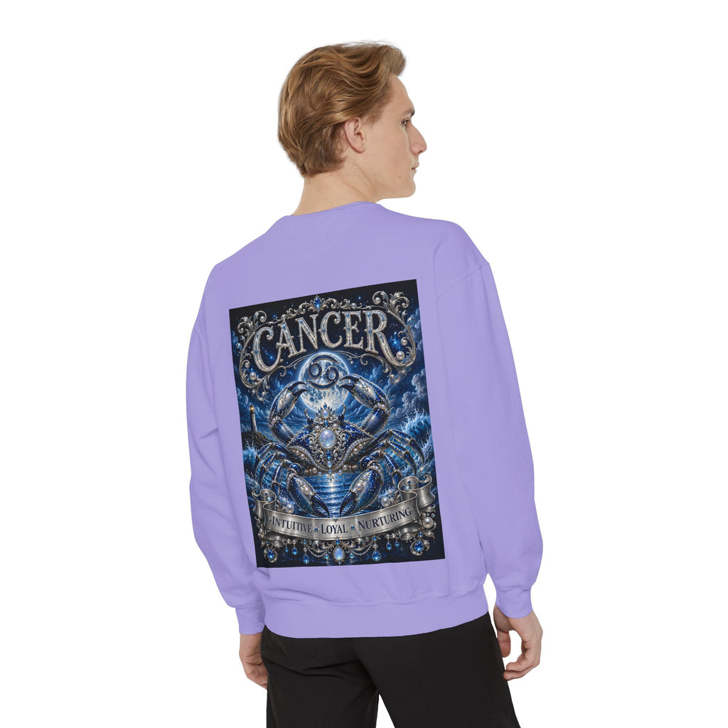 Cancer Zodiac Sweatshirt — Blue Crab Astrology Crewneck