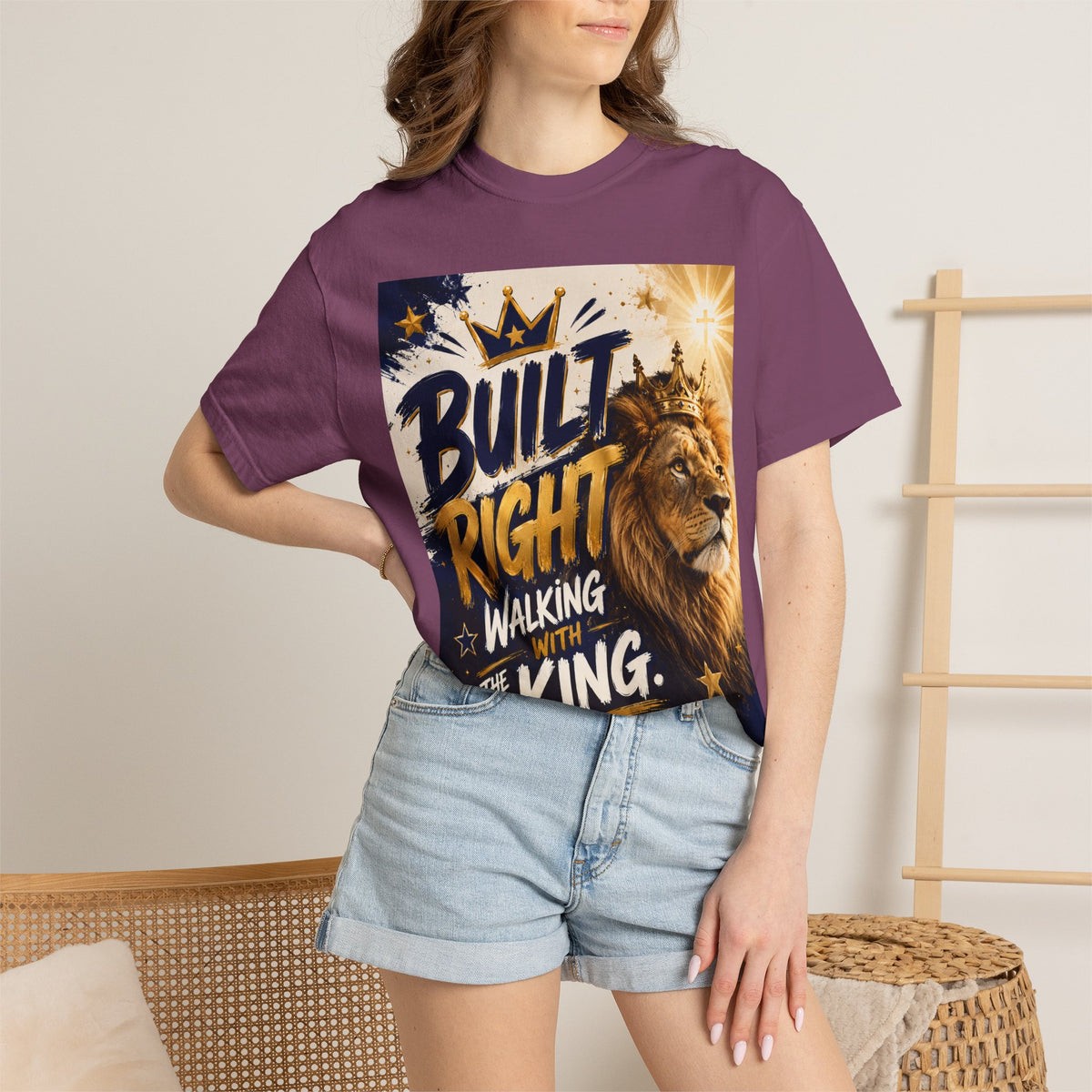 Built Right Walking With The King T‑Shirt