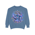 Pisces Zodiac Sweatshirt — Cosmic Blue Pisces Shark Astrological Crewneck