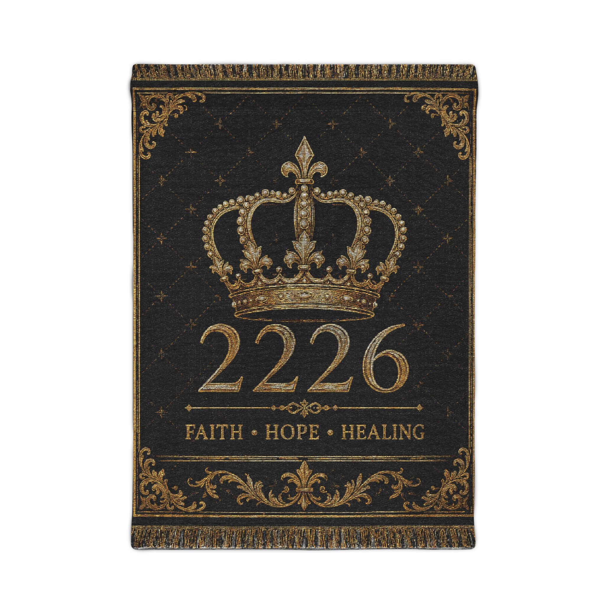 Crown Emblem Woven Tapestry — Regal 2226 Wall Hanging