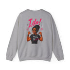 Crewneck Sweatshirt — “Bots Don’t Holler / I Do!” Voter Empowerment Graphic