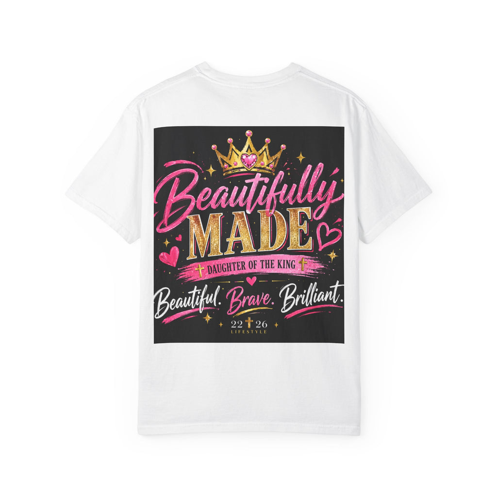 Finally Legal 21st Birthday T-Shirt — Personalized "Finally Legal" Front, "Beautifully Made" Back