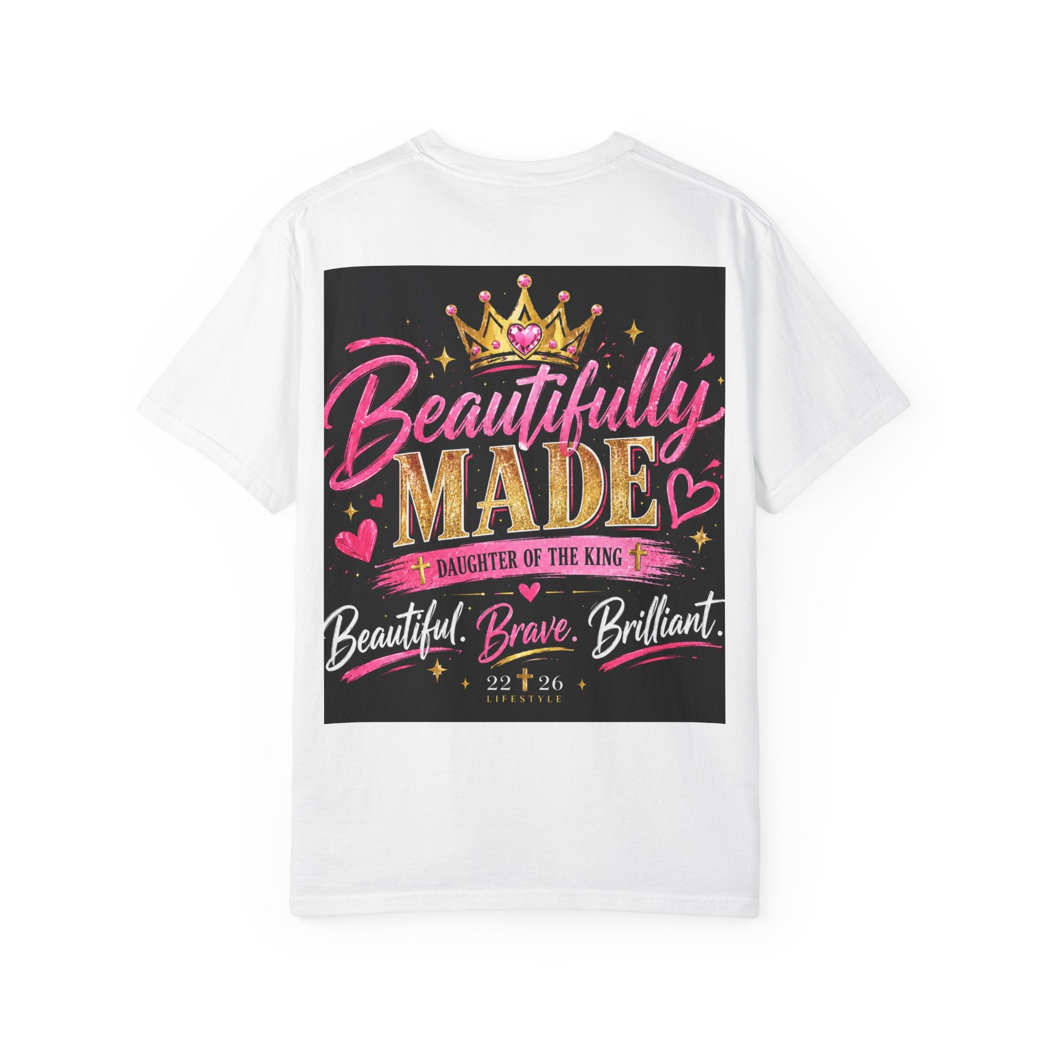 Finally Legal 21st Birthday T-Shirt — Personalized "Finally Legal" Front, "Beautifully Made" Back