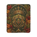 Regal Autumn Crest Sherpa Blanket