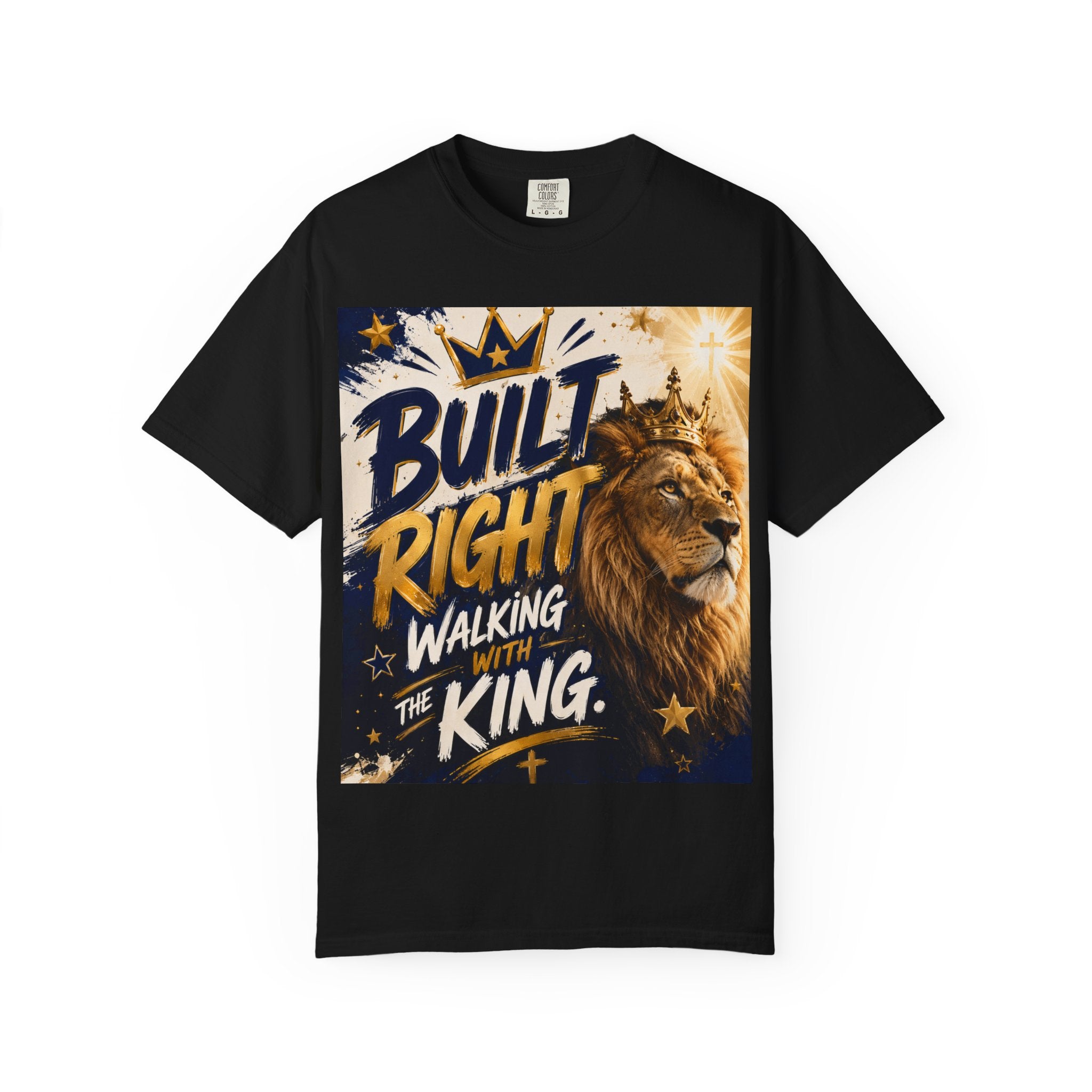 Built Right Walking with the King Lion T-Shirt