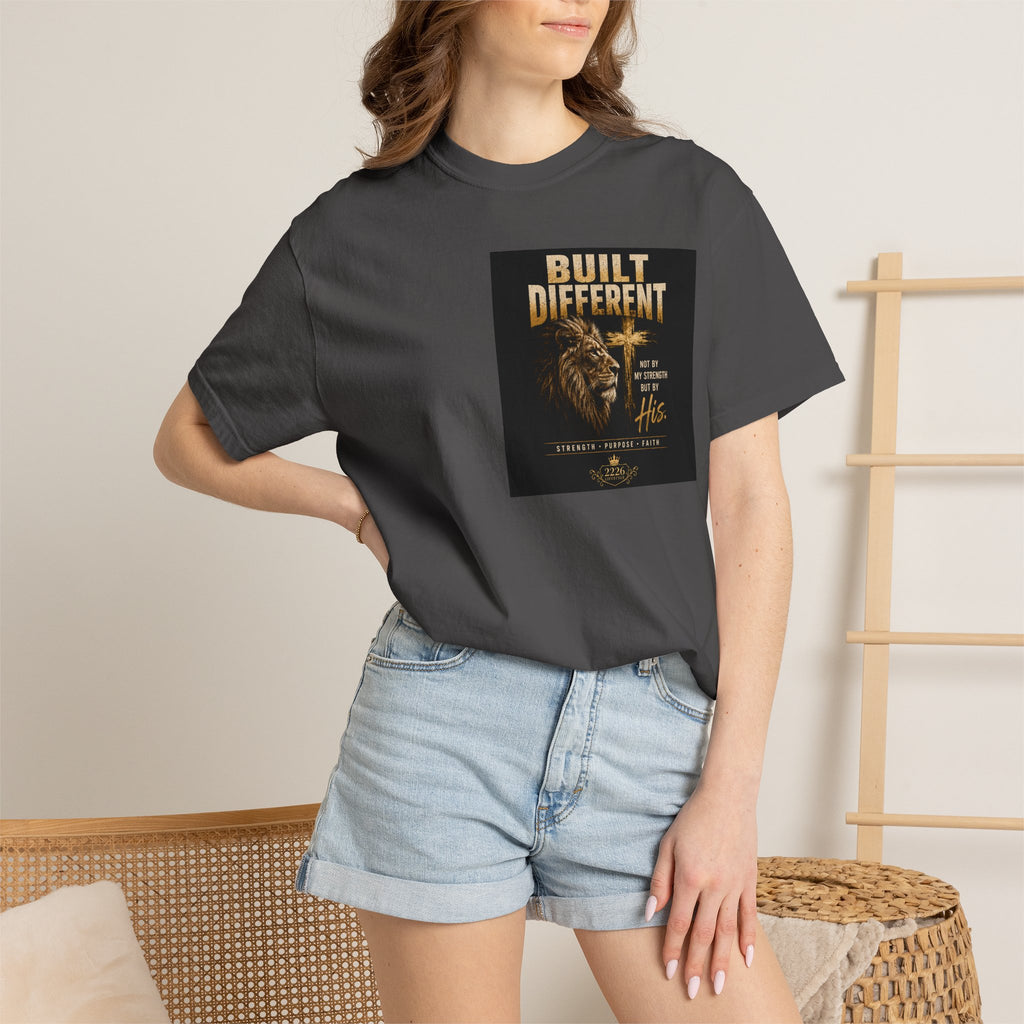 Built Different Lion T-Shirt — Motivational Graphic Tee