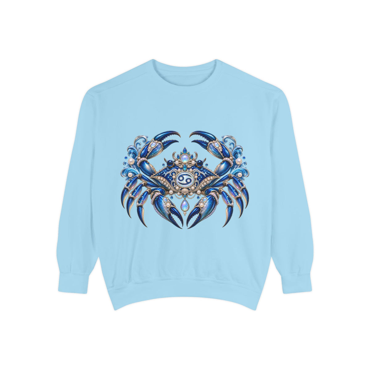 Cancer Zodiac Sweatshirt — Blue Crab Astrology Crewneck