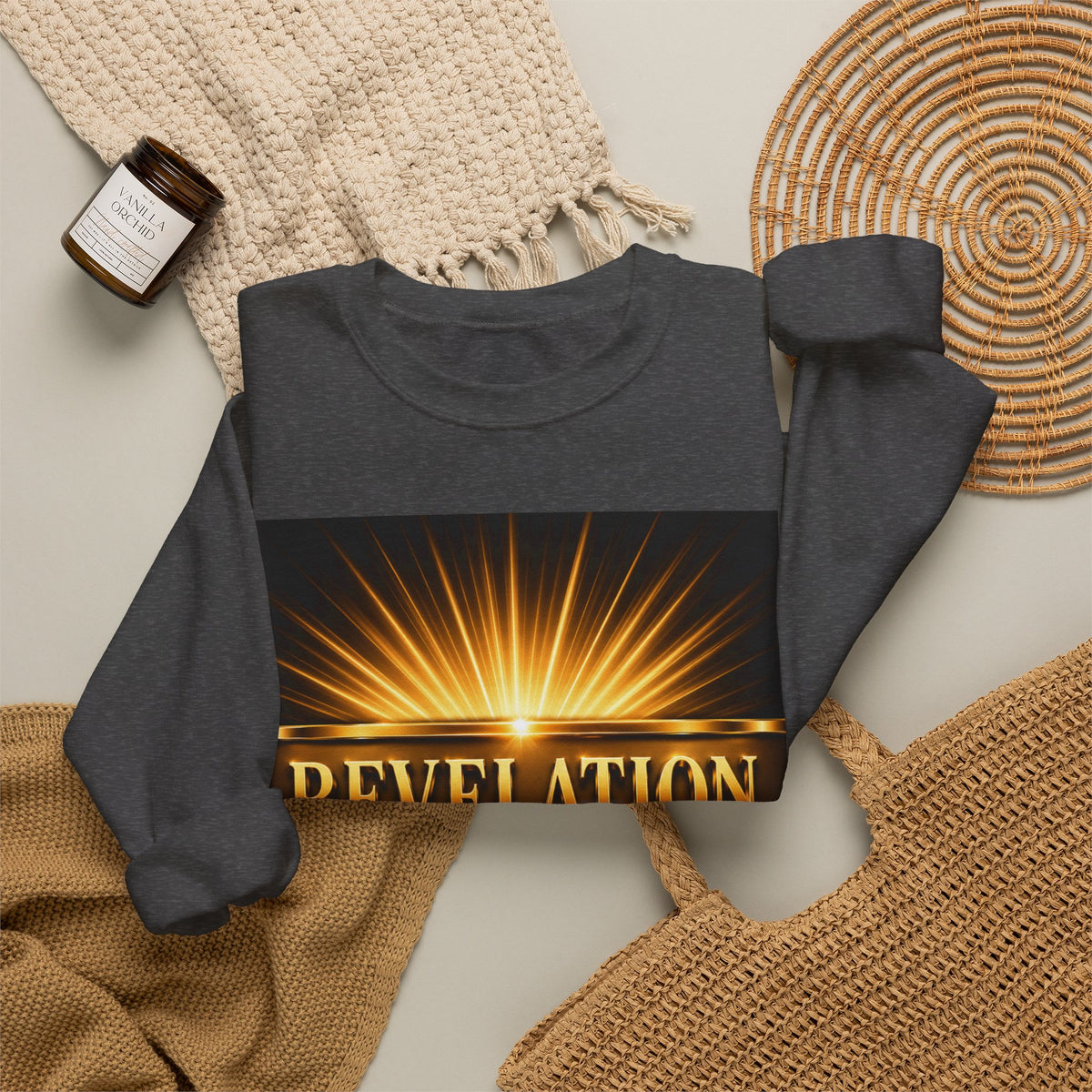 Revelation Chapter 1 Sweatshirt — Jesus Return Graphic Crewneck
