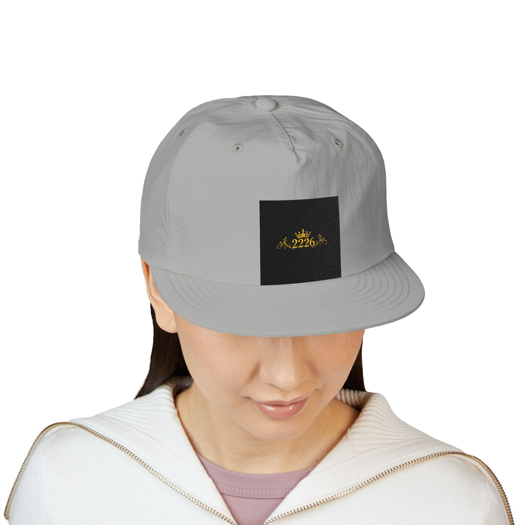 Surf Cap - Minimal Gold Wave Embroidered Patch Hat