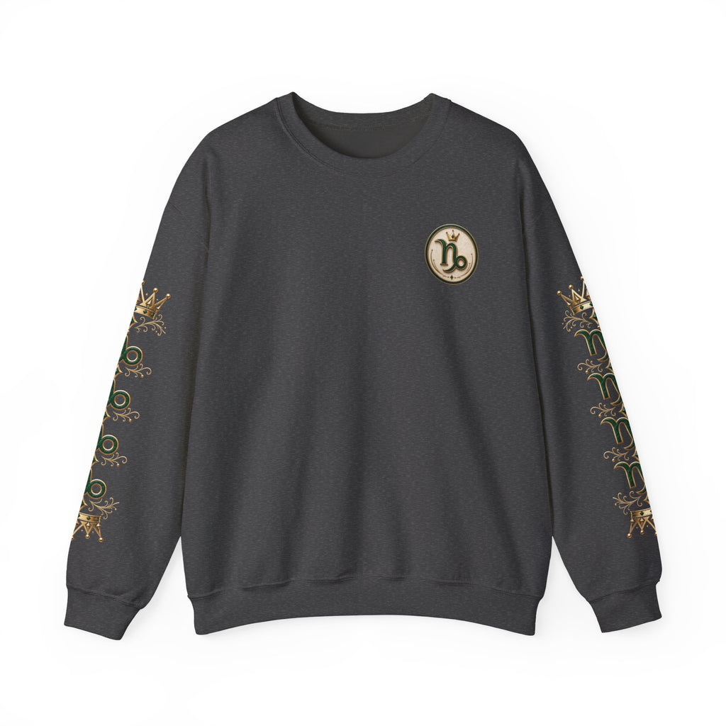 Capricorn Zodiac Crewneck Sweatshirt — Goat Astrology Graphic Pullover