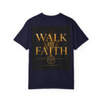 Not By Sight / Walk By Faith T‑Shirt — Christian Faith Graphic Tee