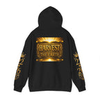 Harvest of the Earth Hoodie — Gold Crest Back Print with 2•26 Sleeve Design