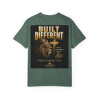 Built Right / Built Different Graphic T-Shirt — Faith Lion Crown Design