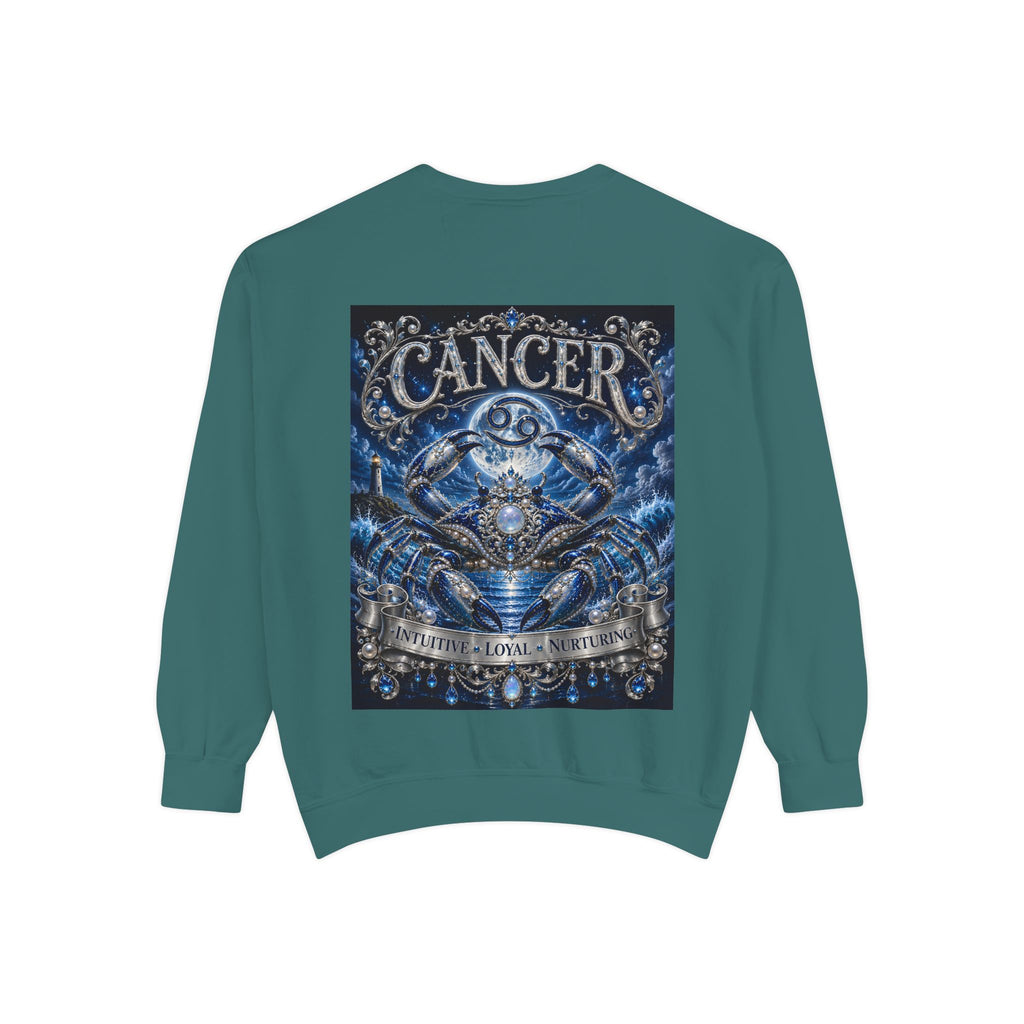Cancer Zodiac Sweatshirt — Blue Crab Astrology Crewneck