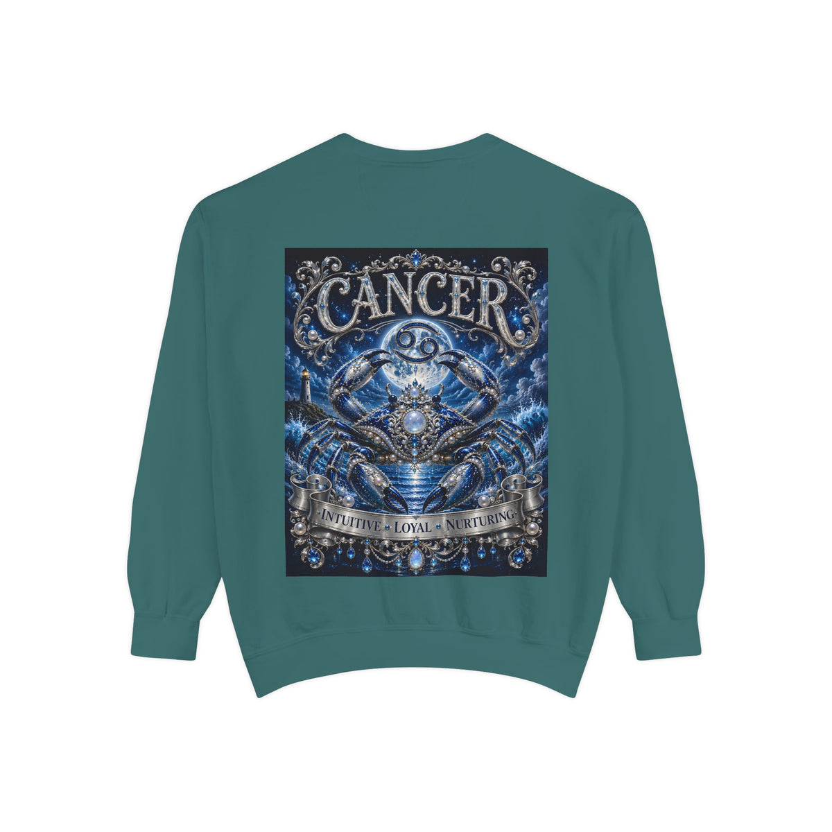 Cancer Zodiac Sweatshirt — Blue Crab Astrology Crewneck