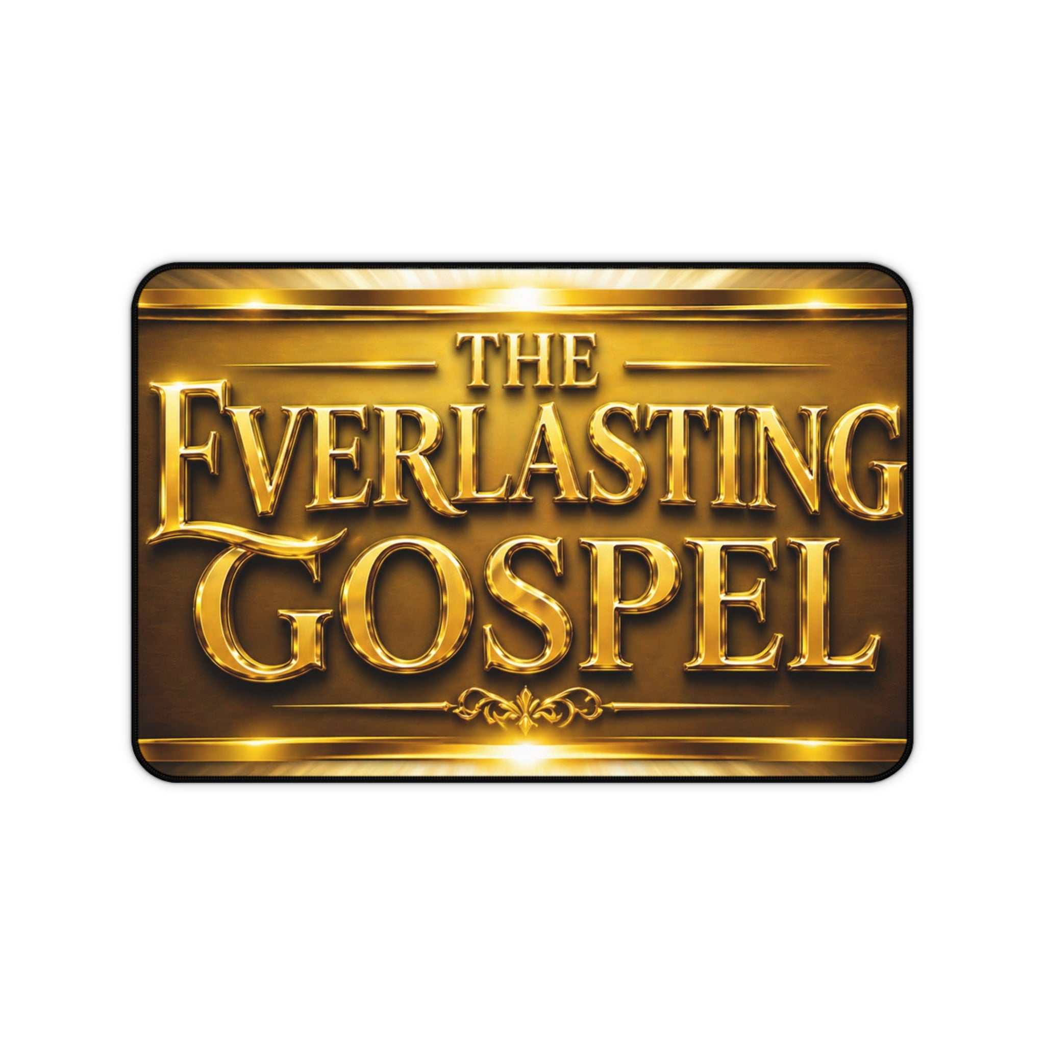 The Everlasting Gospel Desk Mat — Christian Inspirational Desk Pad