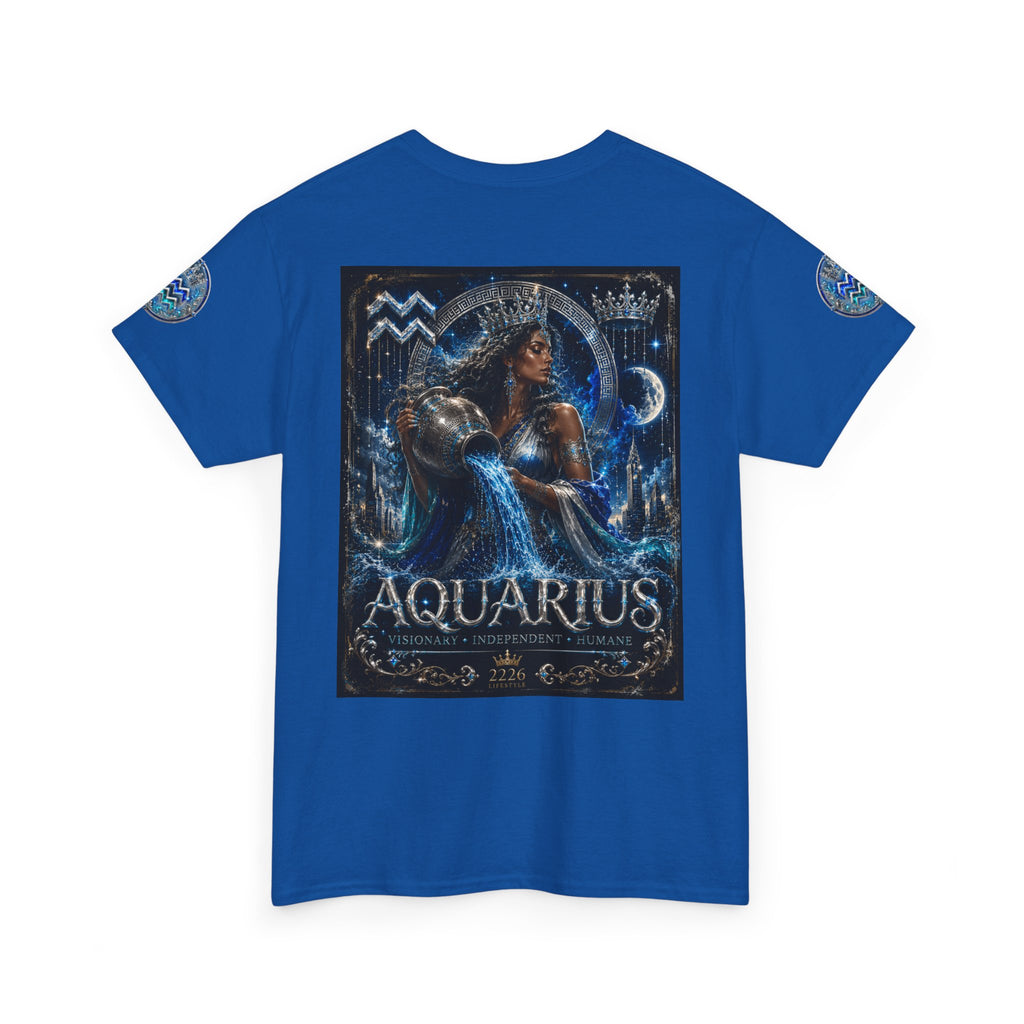 Aquarius Zodiac T-Shirt — Water Bearer Astrology Tee