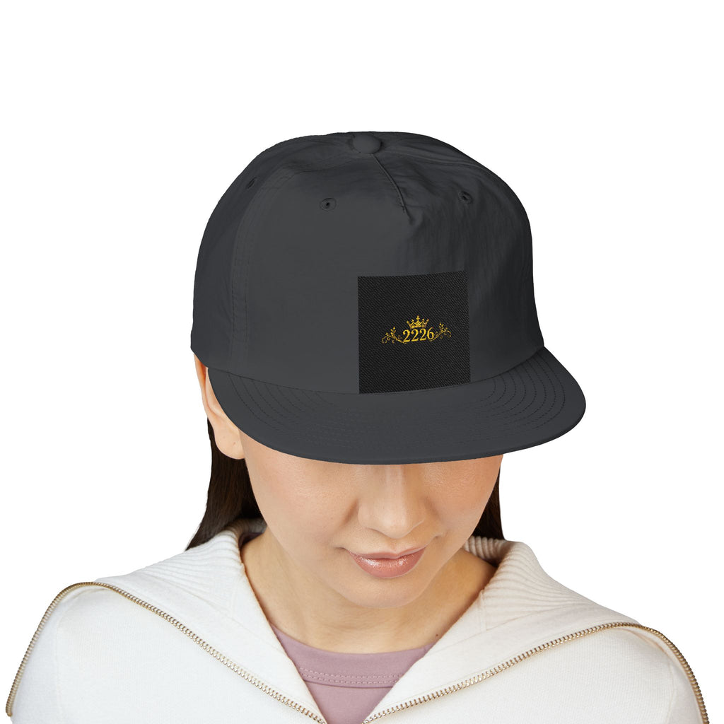 Surf Cap - Minimal Gold Wave Embroidered Patch Hat