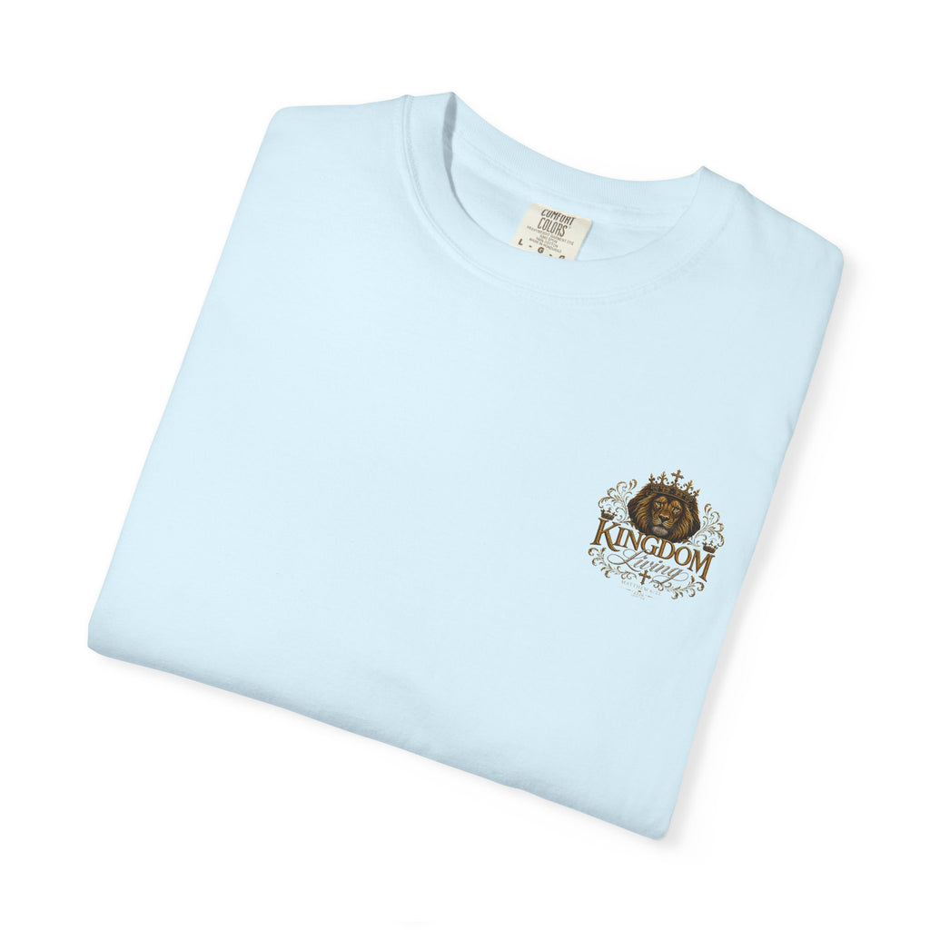 Kingdom Living Lion T-Shirt — Crowned Lion Christian Faith Tee