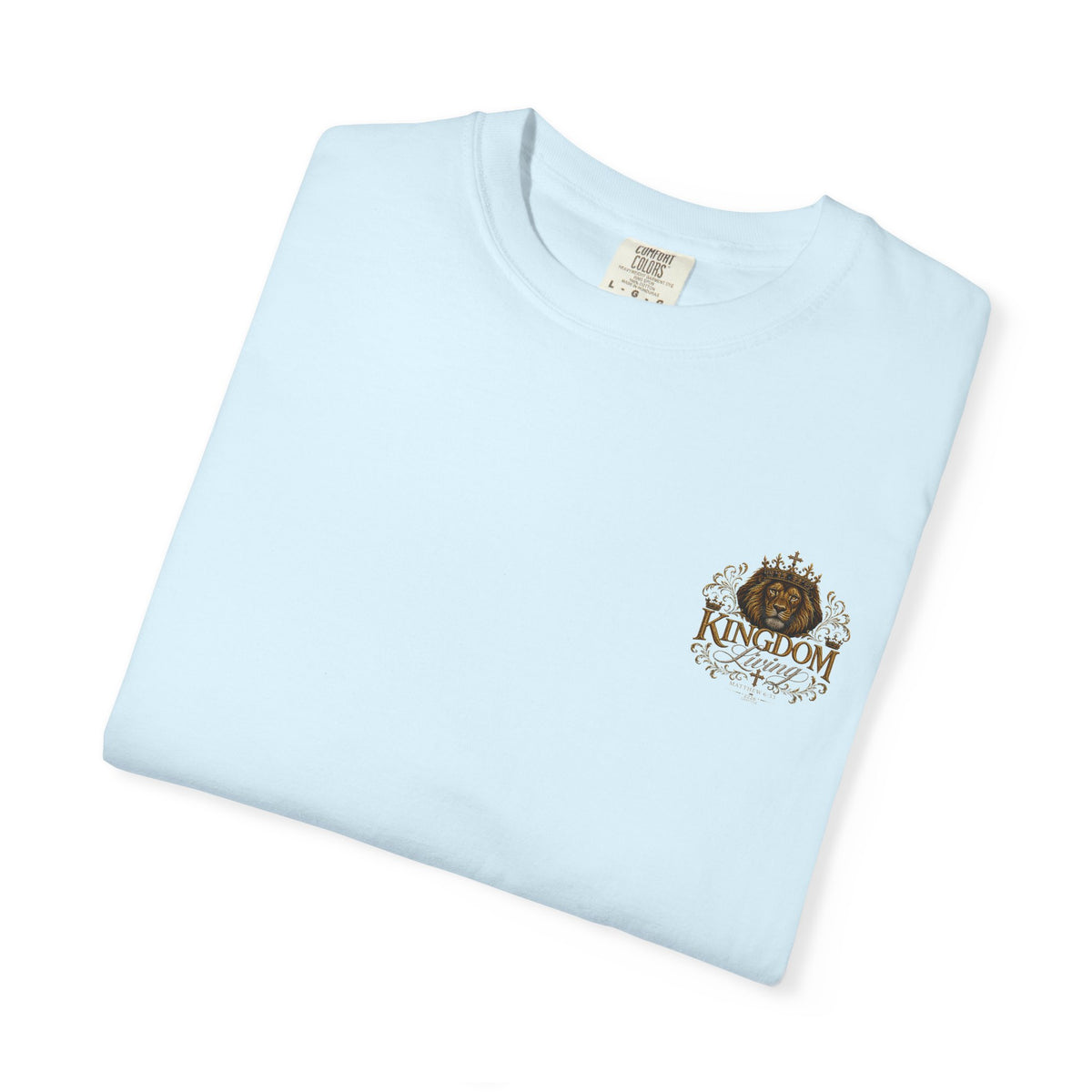 Kingdom Living Lion T-Shirt — Crowned Lion Christian Faith Tee