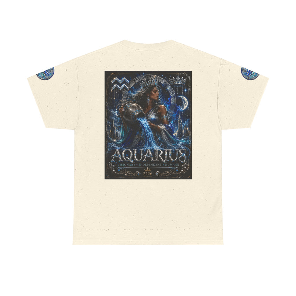 Aquarius Zodiac T-Shirt — Water Bearer Astrology Tee