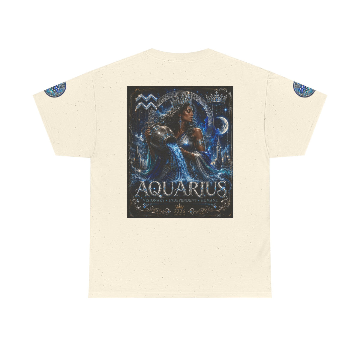 Aquarius Zodiac T-Shirt — Water Bearer Astrology Tee