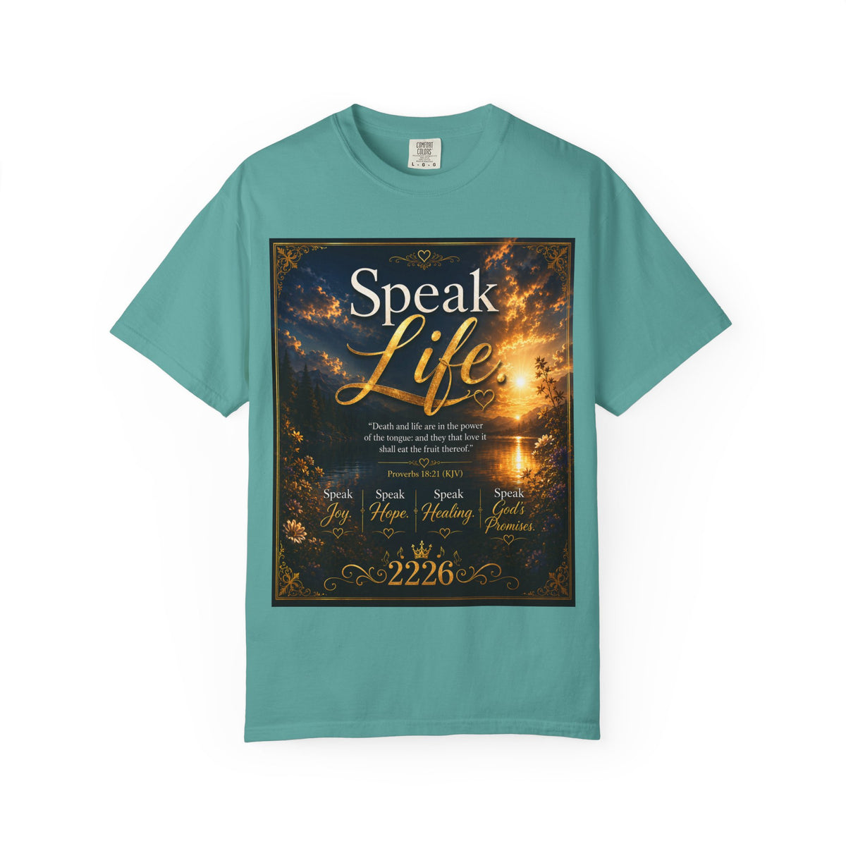 Christian Inspirational T-Shirt — "Speak Life" & "Still on the Throne" Faith Graphic Tee