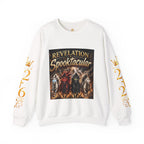 Revelation Spooktacular Sweatshirt — "God’s Reminder: He Is Still on the Throne" Crewneck