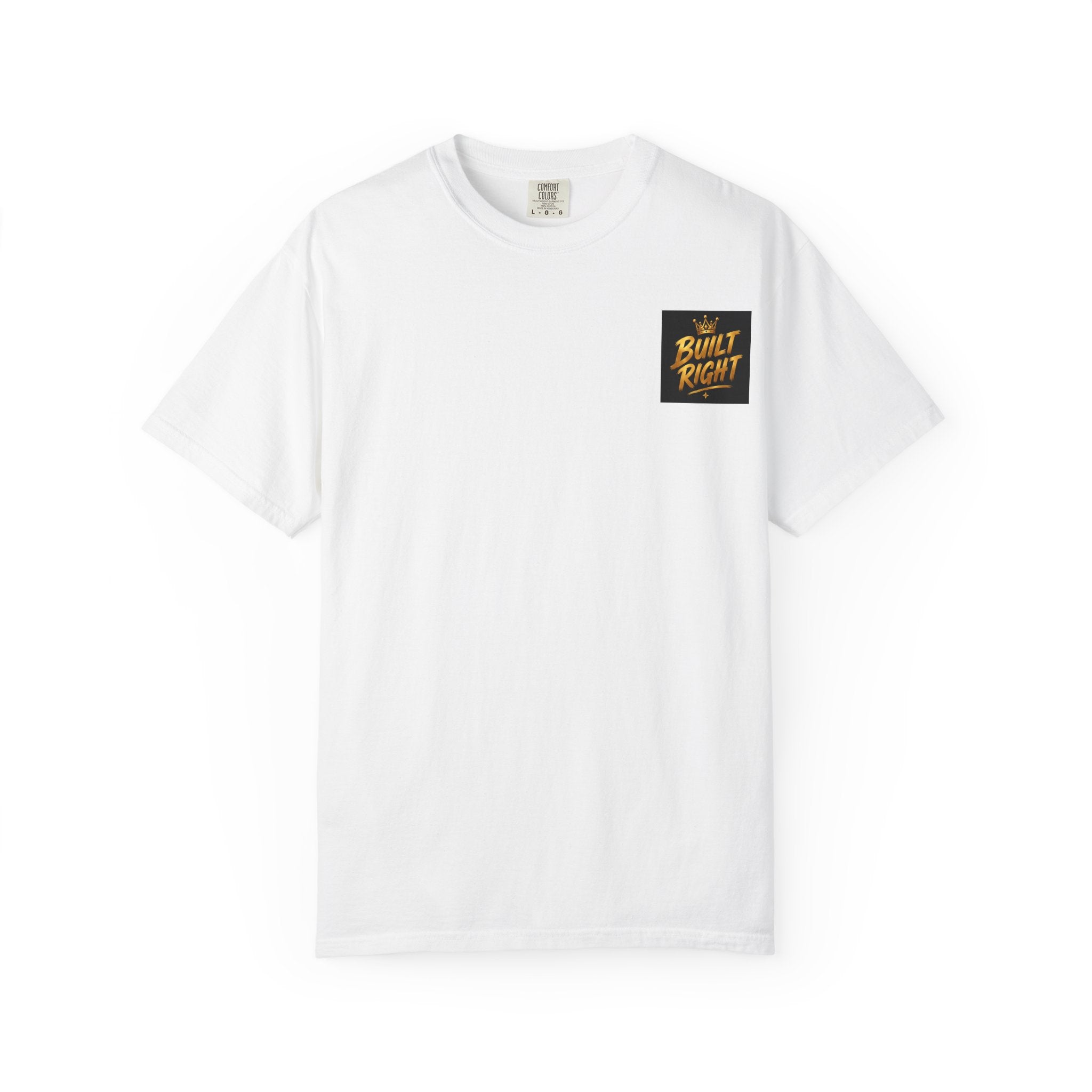 Walking with the King T-Shirt — 'Built Right' Lion Christian Faith Tee