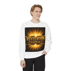 Revelation Chapter 1 Sweatshirt — Golden Christ Return Religious Crewneck
