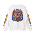 Gemini Zodiac Crewneck Sweatshirt — Twin Gods Astrology Graphic