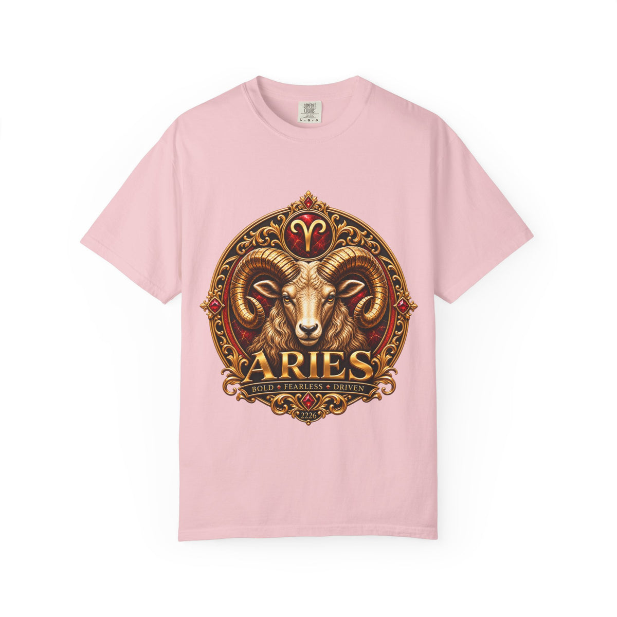 Aries Ram Zodiac T-Shirt — Bold Gold Astrology Tee