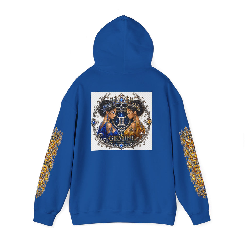 Gemini Zodiac Hoodie — Ornate Twin Constellation Sweatshirt