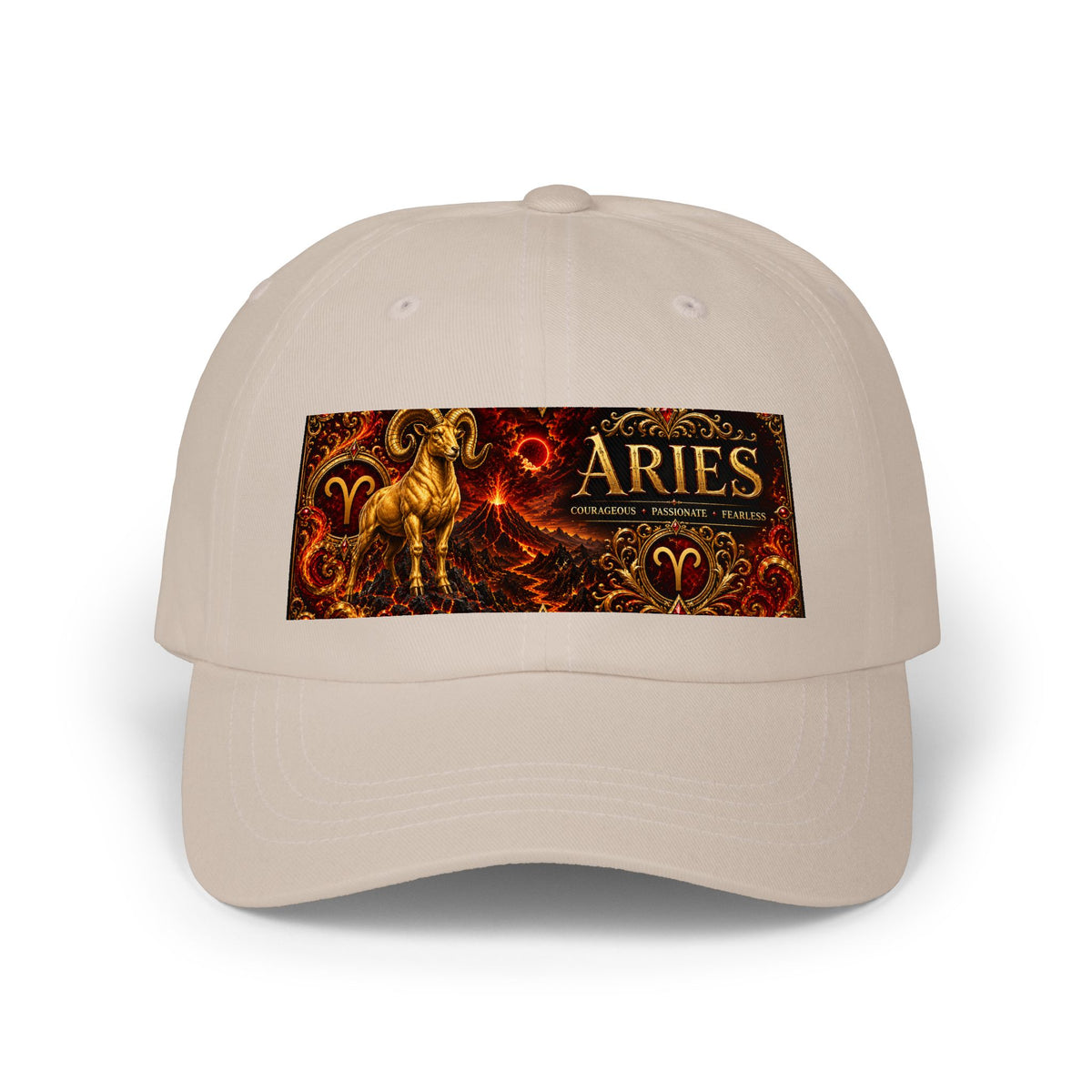 Aries Zodiac Dad Cap — Classic Astrological Ram Baseball Hat
