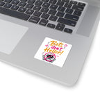 Bots Don't Holler! Kiss-Cut Sticker — Cute Anti-Bot Robot Decal