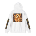 Revelation Chapter 1 Hoodie – Gold Biblical Angel Graphic Sweatshirt