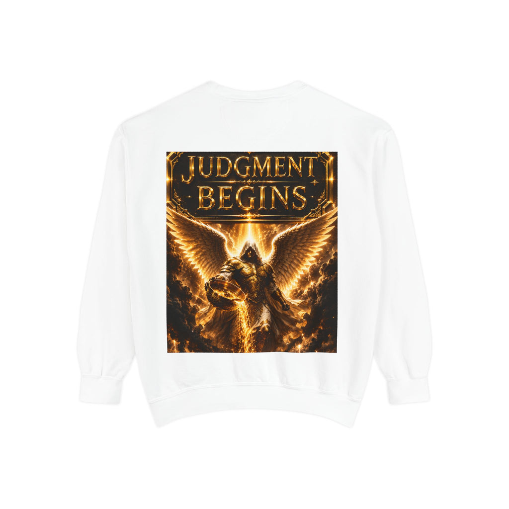 Revelation Chapter 16 Sweatshirt — "Judgment Begins" Apocalyptic Graphic