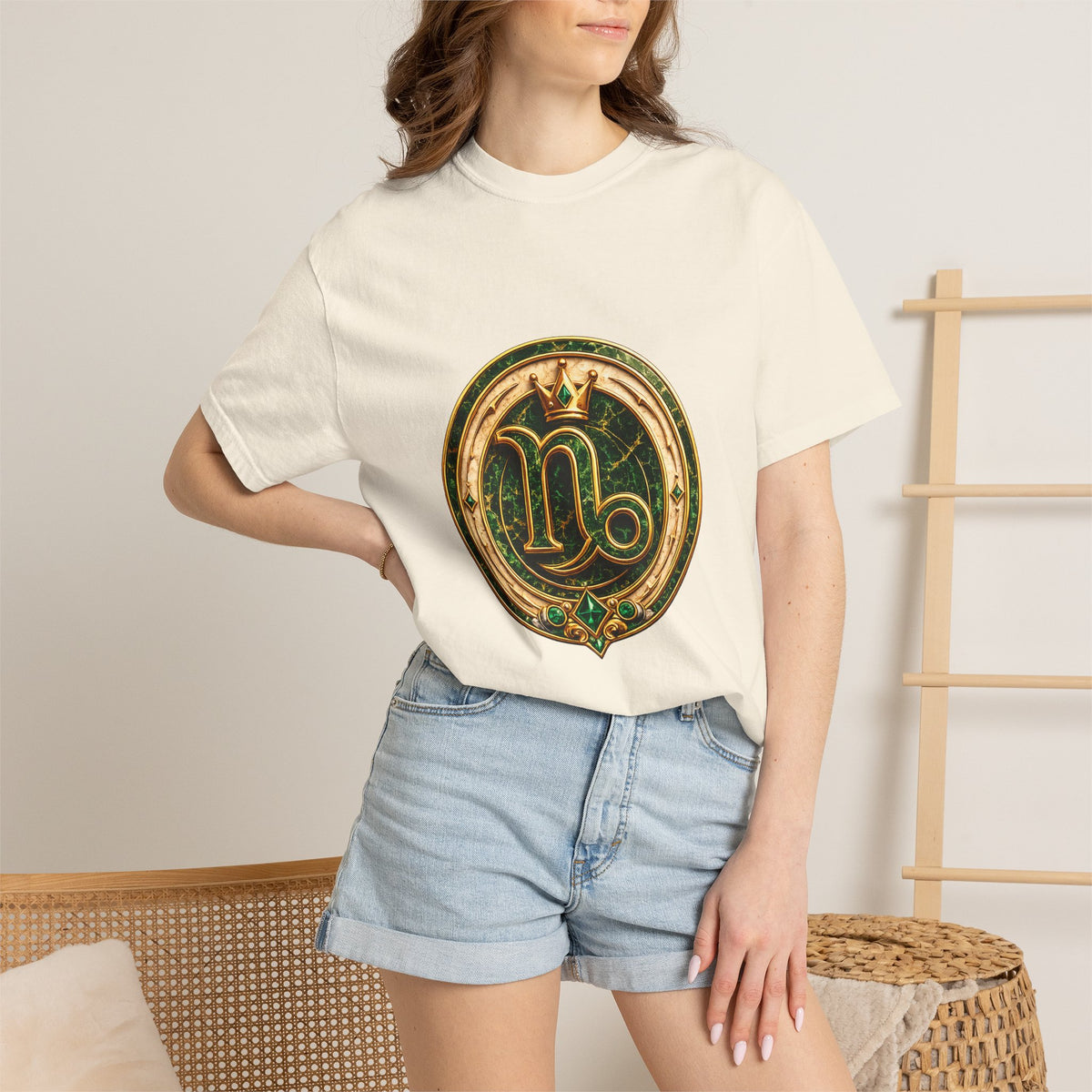 Capricorn Zodiac T-Shirt — Golden Goat Astrology Tee