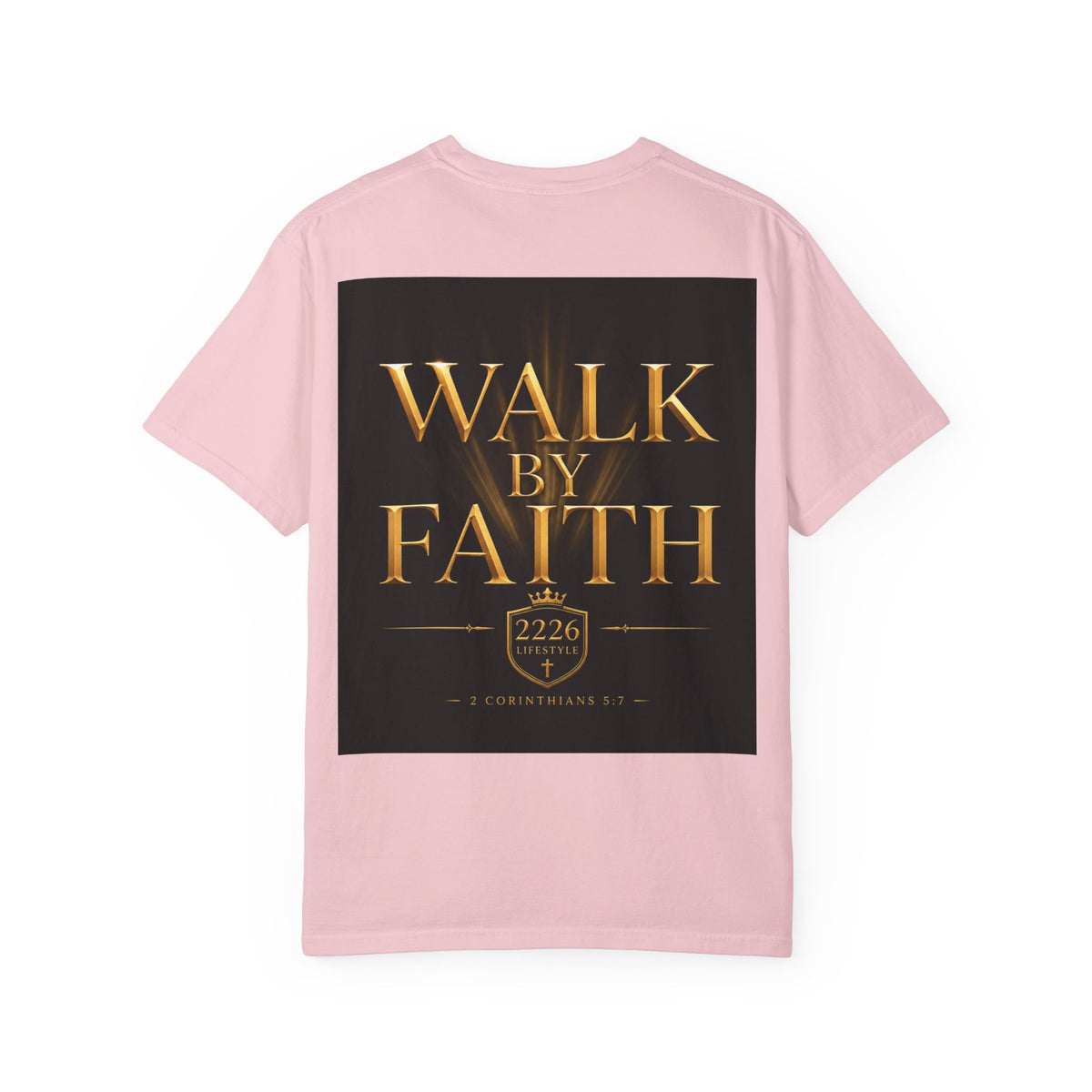 Not By Sight / Walk By Faith T‑Shirt — Christian Faith Graphic Tee