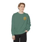 Built Right Sweatshirt — "Built Right: Beautiful. Brilliant." Gold Script Crewneck