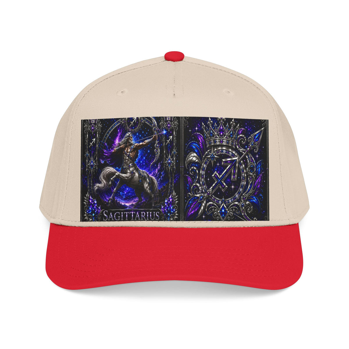 Sagittarius Zodiac Baseball Cap — Astrological Archer Mid Profile Hat