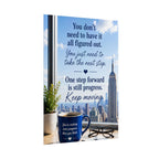 Motivational City View Poster – “You Don’t Need to Have It All Figured Out” Inspirational Wall Art