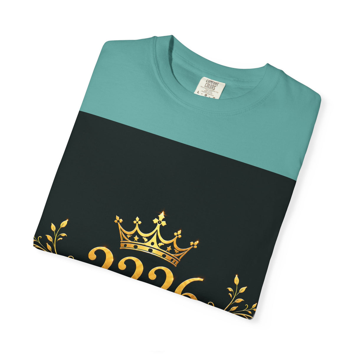 Lion Crest T-Shirt — Golden Crown 2226 Design