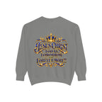 Religious Sweatshirt — “Jesus Christ Today, Tomorrow and Forever More” Crown Graphic